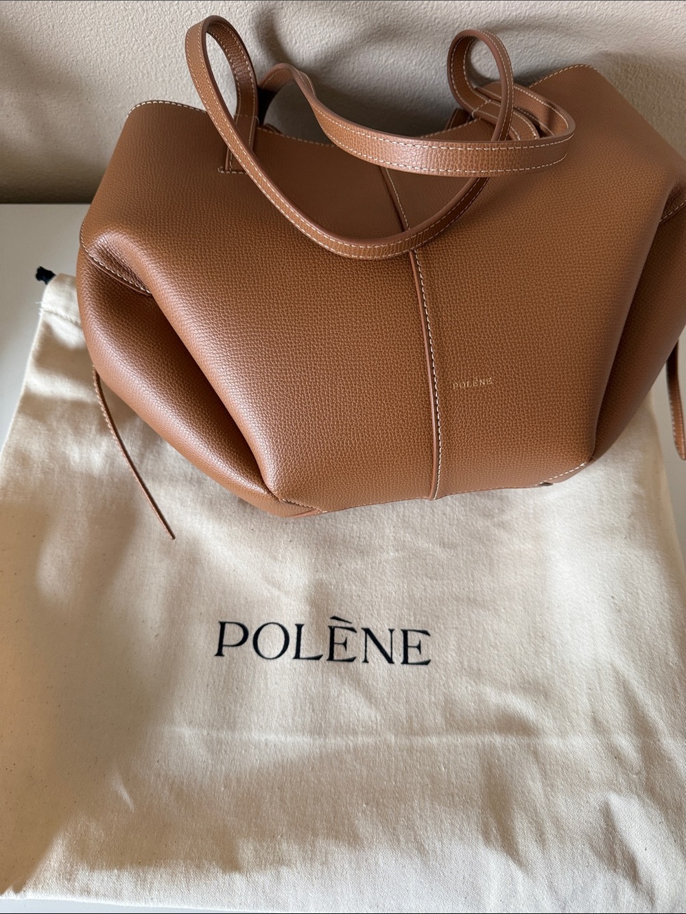 Polene Textured Camel Cyme Mini - Picture 9 of 9